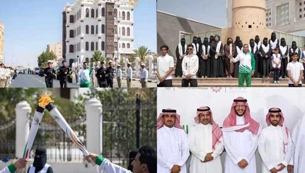 المشاركة في فعالية استقبال محافظة الطائف لشعلة الألعاب السعودية .