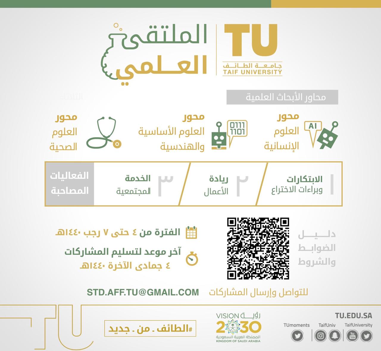 Scientific forum for Taif University students