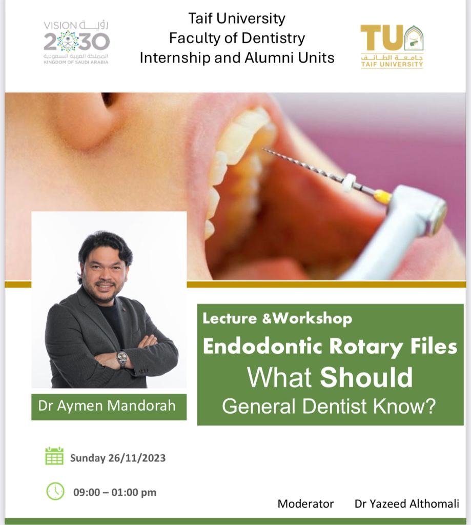 "?Lecture and Workshop " Endodontic Rotary Files What Should General Dentist Know