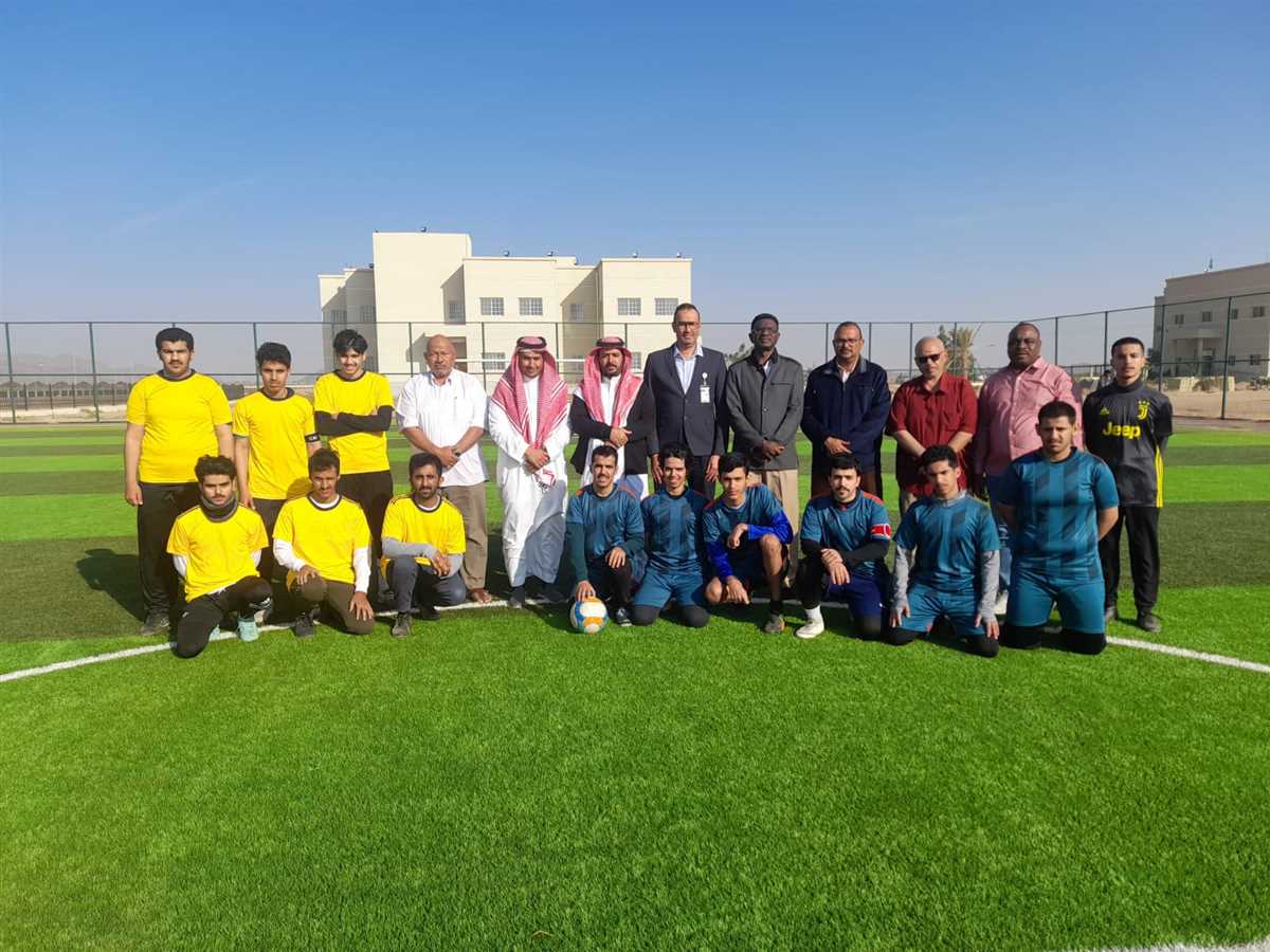The start of the football league at Ranyah University College
