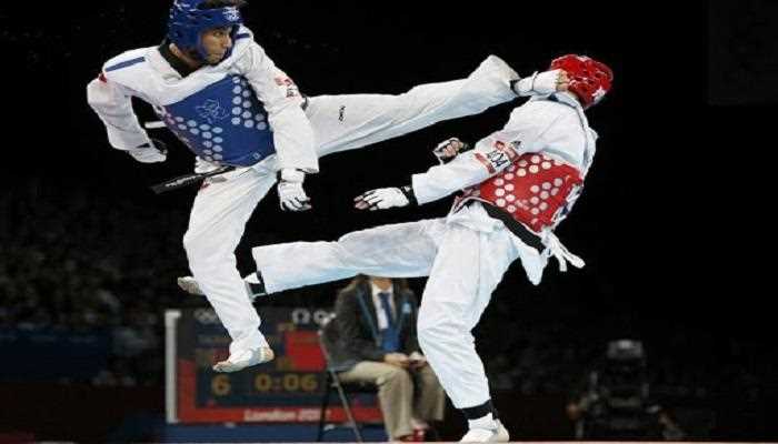Taif University wins the bronze medal in taekwondo for the weight of 63 kg
