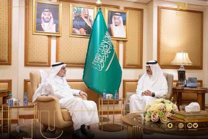 The Saudi Ambassador to the Sultanate of Oman receives TU delegatio in the JEDEX