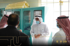 His Excellency the President of the University, Prof. Dr. Youssef Asiri, inspecting the university branch in Rania Governorate.