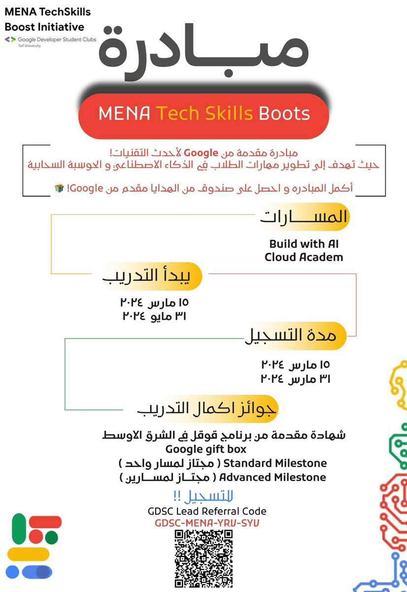 الإعلان عن مبادرة (MENA Tech-Skills Boost)